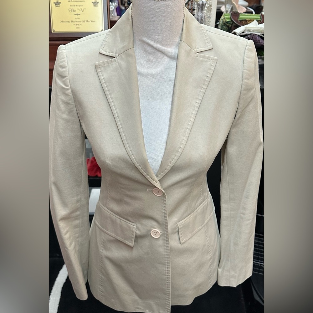 Sandra Angelozzi sz 30 tan blazer